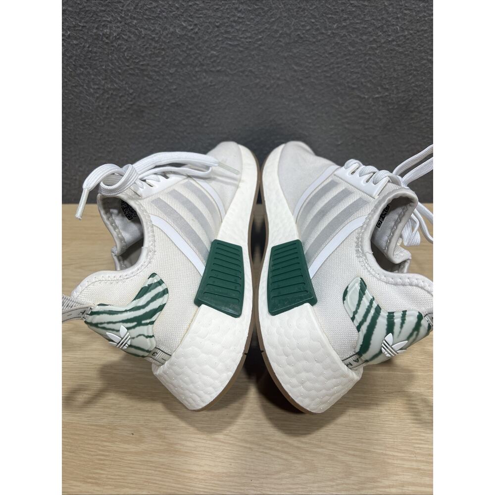 Adidas NMD_R1 White/Green Sneakers Womens Size 6 - Picture 7 of 13